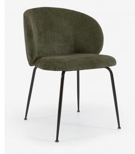 MINNA CHENILLE stolička Zelená