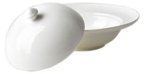 Mondex Porcelánová miska s pokrievkou BASIC 400ml biela