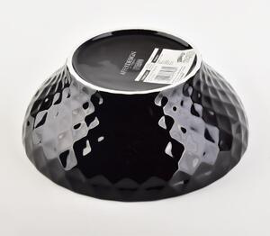Affekdesign Porcelánová miska DIAMENT BLACK 17,5 x 7 cm čierna