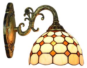 Brilagi - Tiffany vitrážová nástenná lampa DORAN 1xE27/40W/230V