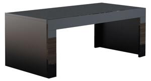 Konferenčný stolík Mireille (čierna + čierny lesk). Vlastná spoľahlivá doprava až k Vám domov. 1058215