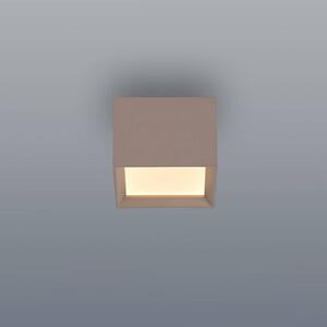 Stropné LED svetlo PURE Manhatten, bronzová farba, 1-pl.,, Hnedá / staromosadz, Chodba, Hliník, Moderný, Stropné svetlo