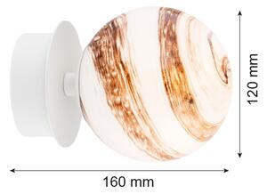 Argon 8454 - Nástenné svietidlo FABIO 1xE14/7W/230V alabaster biela