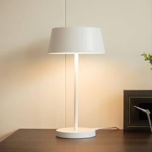 Stolná LED lampa Lindby Milica, biela, stmievateľná, Biela / opálová, Obývacia izba / jedáleň, kov, Škandinávsky
