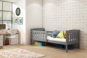 Interbeds Jednolôžková posteľ Kubus1 pre teenagerov 160x80 s matracom - grafitová