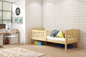Interbeds Jednolôžková posteľ Kubus1 pre teenagerov 160x80 s matracom - prírodná