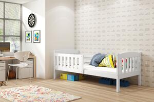 Interbeds Jednolôžková posteľ Kubus1 pre teenagerov 160x80 s matracom - biela