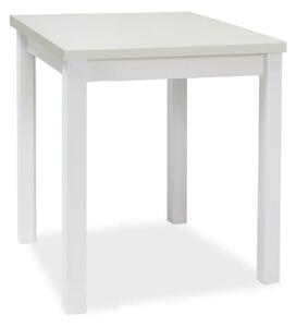 Jedálenský stôl ADAM, 90x75x65, biela