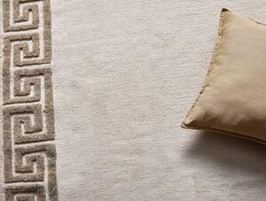 Diamond Carpets koberce Ručne viazaný kusový koberec Greek DESP P86 Ivory White Antique Mud - 140x200 cm