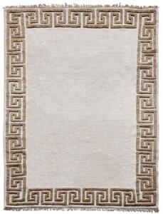 Diamond Carpets koberce Ručne viazaný kusový koberec Greek DESP P86 Ivory White Antique Mud - 120x170 cm