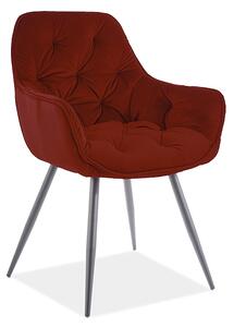 Jedálenská stolička BERRY Mat Velvet, 57x87x43, mat velvet 75