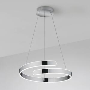 LED závesné svietidlo Parma stmievač switch, chróm