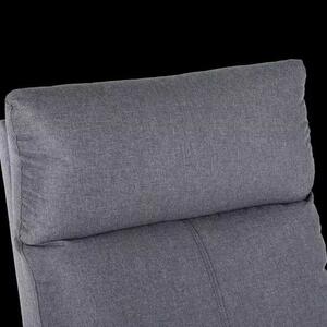 LuxuryForm DESIGN Televízne kreslo RUFO s polohovaním - šedé
