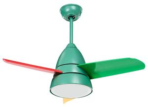 Stropný ventilátor so svetlom viacfarebný syntetický materiál železný s diaľkovým ovládaním moderná škandinávska obývačka