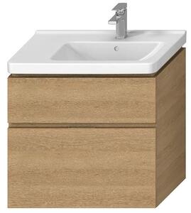 Kúpeľňová skrinka pod umývadlo Jika Cubito 74x42,6x68,3 cm dub H40J4254045191