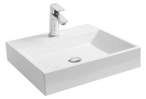 Umývadlo Ravak Natural 50x45 cm otvor pre batériu, bez prepadu NATURUM0500