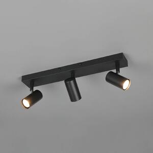 Bodové svetlá Taryn, čierny matný, dĺžka 45 cm, 3-pl., GU10, Čierna, Obývacia izba / jedáleň, kov, Moderný, Stropné svetlo