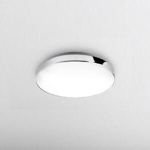 LED stropné svietidlo Malbona, chrómový rám, Ø 28,5 cm