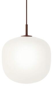 Muuto Závesné svietidlo Rime Ø25, opal/deep red RIMPEN2505