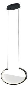 LED závesné svietidlo Adele, dĺžka 37 cm, čierne, kovové