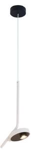 LED závesné svietidlo Factory, biele, Ø 15 cm, kov