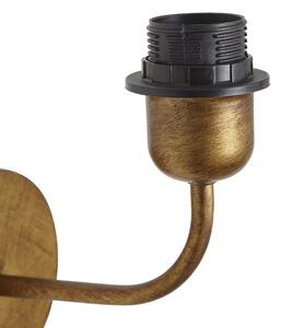 Vintage nástenná lampa zlatá bez tienidla - Matt