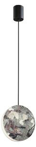 LED závesné svietidlo Anais, zelené, Ø 17,5 cm, umelý kameň, Zelená, Obývacia izba / jedáleň, Moderný, Závesné svietidlo