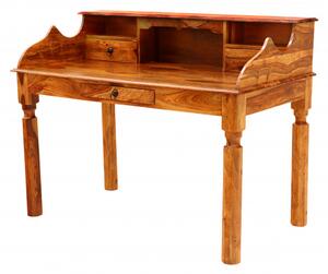 Písací stôl Jali 130x100x70 z indického masívu palisander