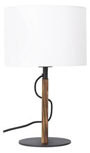 Stolná lampa PINUS 1xE27/40W/230V biela/drevo