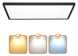 LED Prisadený panel NIVERA LED/32W/230V IP54 29,5x59,5 cm čierny