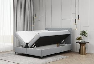 Čalúnená posteľ boxspring BALTIC + topper, 120x200, matt velvet 08