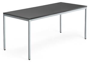 Kancelársky pracovný stôl MODULUS, 1800x800 mm, čierna/strieborná