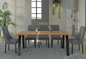 Jedálenský stôl ALEXANDR, 138x75x67, dub artisan