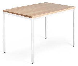Kancelársky pracovný stôl MODULUS, 1200x800 mm, dub/biela