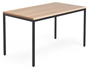 Kancelársky pracovný stôl MODULUS, 1400x800 mm, dub/čierna