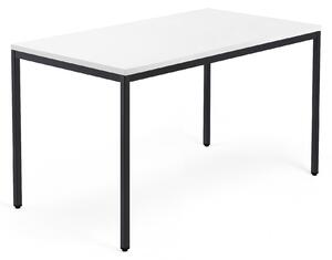 Kancelársky pracovný stôl MODULUS, 1400x800 mm, biela/čierna