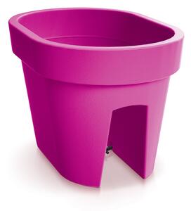Prosperplast Kvetináč Lofly Railing fuchsiový