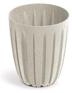 Prosperplast Kvetináč Warios Eco Wood biely, variant 16,3 cm