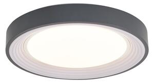Moderné stropné svietidlo sivé s bielou farbou 38 cm vrátane LED stmievateľné RGB - Kanton