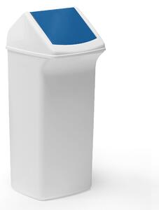 Odpadkový kôš na triedenie odpadu ALFRED, 40 L, modrý vrchnák