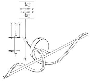 ONLI - LED Nástenné svietidlo TWIST LED/25W/230V 4000K čierna