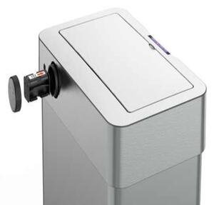 Bezdotykový odpadkový Jumbo kôš 60l USB kábel zadarmo, strieborná
