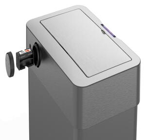 Bezdotykový odpadkový Jumbo kôš 60l USB kábel zadarmo, čierna