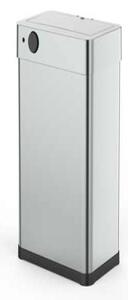 Bezdotykový odpadkový Jumbo kôš 60l USB kábel zadarmo, strieborná