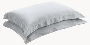 Obliečky na vankúše z bavlneného saténu Pearl Grey, 2 ks