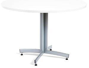 Okrúhly jedálenský stôl SANNA, Ø 1100 x V 720 mm, biela / sivá