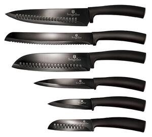 BERLINGERHAUS Sada nožov s nepriľnavým povrchom 6 ks Black Collection BH-2607