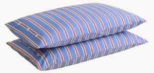Obliečky na vankúše z bavlneného perkálu Striped Blue, 2 ks