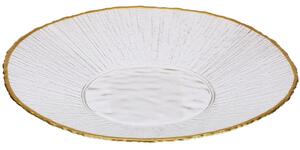 Sklenený tanier Mia (fi), 21 cm, biely