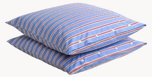 Obliečky na vankúše z bavlneného perkálu Striped Blue, 2 ks